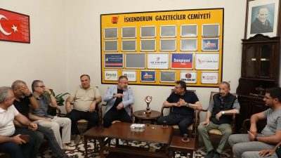 İskenderun Belediye Başkanı Mehmet Dönmez, İskenderun Gazeteciler Cemiyeti’nin 61. kuruluş