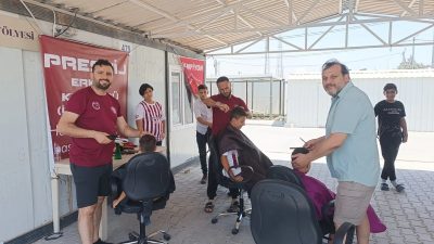 Hatayspor’un taraftar grubu olan Amanoslar, sosyal sorumluluk projeleri kapsamında bayram