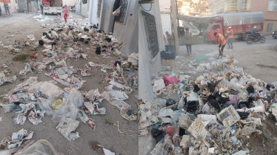 İskenderun Belediye Başkanı Mehmet Dönmez, semt pazarlarında pazarlar kapandıktan sonra