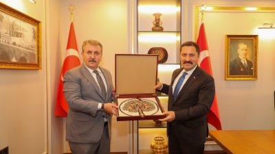 Büyük Birlik Partisi (BBP) Genel Başkanı Mustafa Destici, Hatay'da Valilik