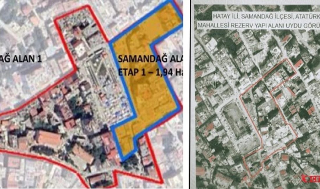 Hatay’ın Samandağ ilçesinde, merkezde