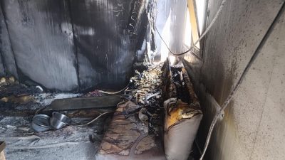 Defne ilçesi Orhanlı Mahallesi Şükrü Kanatlı Konteyner Kentte çıkan yangın,