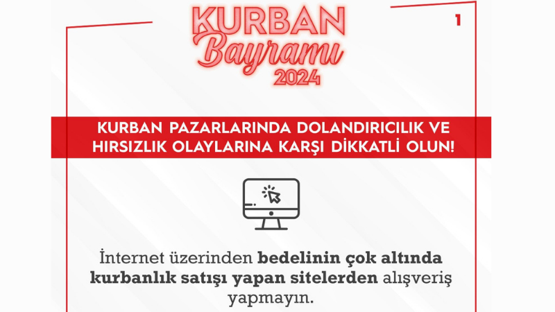 EGM’den Kurban Dolandırıcılığı Uyarısı