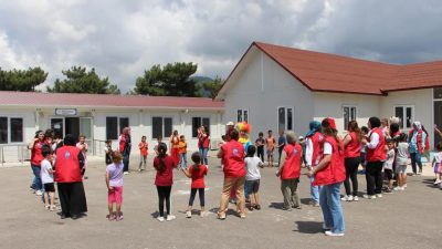 Hatay’ın Belen ilçesinde, Gençlik ve Spor Bakanlığı gönüllüleri tarafından düzenlenen