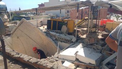 Payas’ta bir binada yaşanan patlama üzerine Hatay Büyükşehir Belediyesi Afet