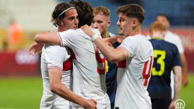 Ümit Milli Futbol Takımı, özel bir maçta İskoçya’yı 2-1 mağlup