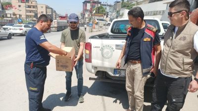 Hatay’ın Belen ilçesinde, havalandırma borusunda mahsur kalan baykuş yavrusu itfaiye