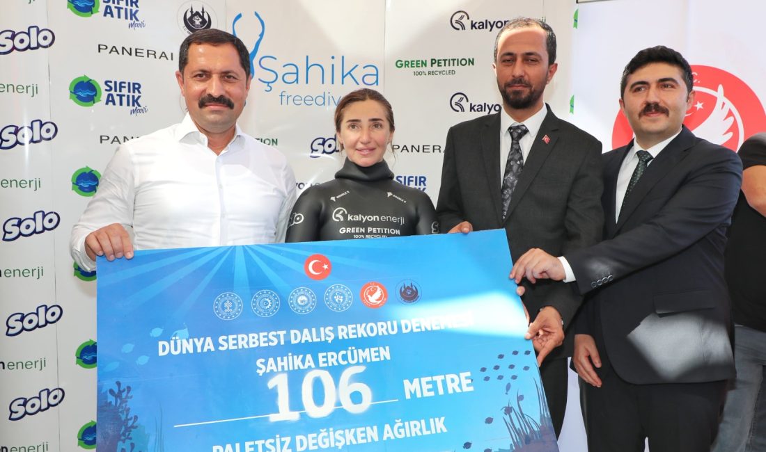 Geçen yıl dünya rekorunun kırıldığı dalış yarışmasında milli sporcumuz Şahika