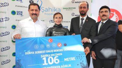 Geçen yıl dünya rekorunun kırıldığı dalış yarışmasında milli sporcumuz Şahika