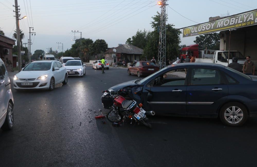 Hatay’da motosikletin, dönüş yapmak