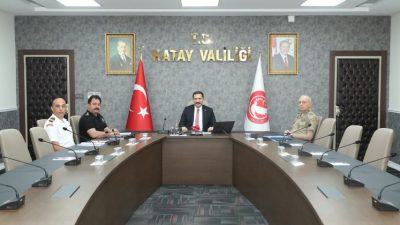 Hatay’da Kurban Bayramı öncesinde, Asayiş ve Güvenlik Toplantısı, video konferans