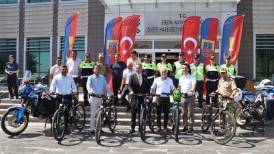 Erzin İlçe Jandarma Komutanlığı Trafik Jandarması, motorlu bisiklet, motosiklet ve