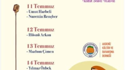 Samandağ Kalkındırma Derneği ve Akdeniz Kültür ve Dayanışma Derneği, bu