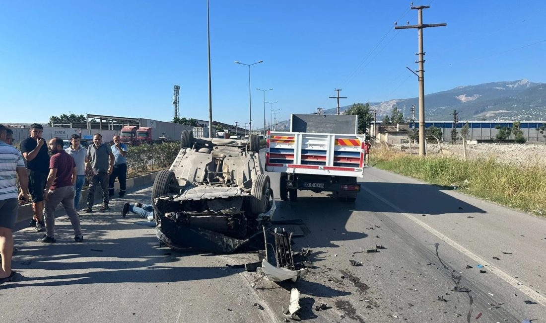 Hatay’ın İskenderun ilçesinde, uluslararası D-817 karayolu Liman mevkiinde meydana gelen