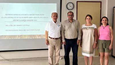 Hatay Mustafa Kemal Üniversitesi Tıp Fakültesi Halk Sağlığı Ana Bilim