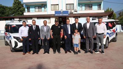 Arsuz İlçe Emniyet Müdürlüğü’nde düzenlenen törende, yeni araçlar hizmete alındı.