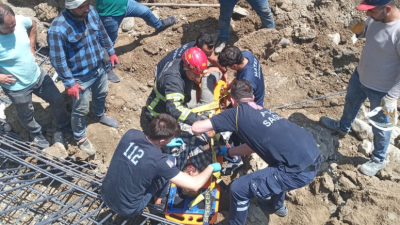 Hatay’ın Antakya ilçesi Karlısu Mahallesi’nde bir iş yerine yapılan istinat