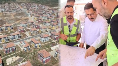 Hatay Valisi Mustafa Masatlı, Hassa ilçesinde yapımı devam eden çeşitli