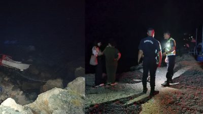 Hatay’ın Samandağ ilçesine bağlı Kapısuyu Mahallesi’nde sürücüsünün el frenini çekmeyi