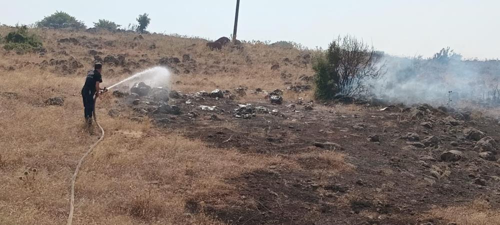 Hudut karakolundaki yangın söndürüldü