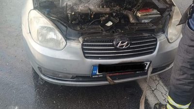 İskenderun Tem Otoyolu üzerinde seyir halinde olan bir otomobil, aniden