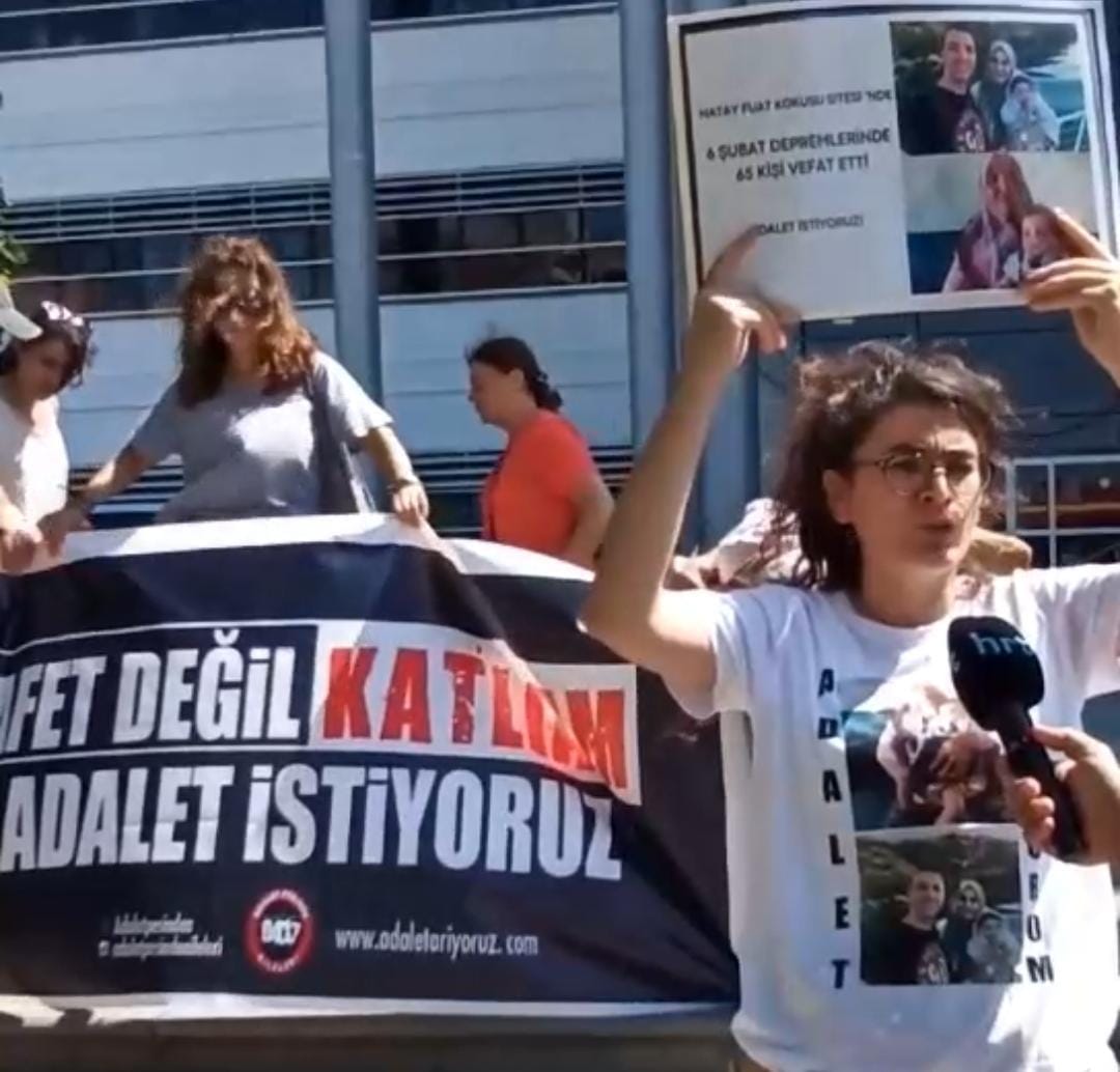 Döne Kaya’nın Adalet Nöbeti şimdi Hatay’da