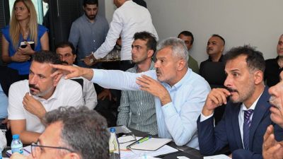 Hatay Büyükşehir Belediye Başkanı Mehmet Öntürk, ilçe belediye başkanlarıyla bir