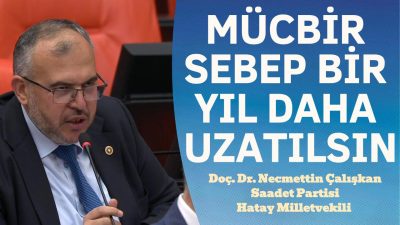 Saadet Partisi Hatay Milletvekili Doç. Dr. Necmettin Çalışkan, Türkiye Büyük