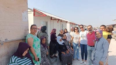 Antakya Çevre Koruma Derneği başkan ve yöneticileri beton santrallerine yakın