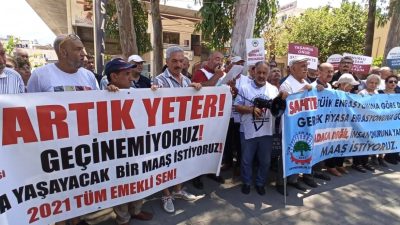 İskenderun’da Tüm Emekliler Sendikası Şube Başkanı Mustafa Çankaya, emeklilerin ve