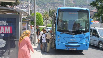 Hatay’da şehir içi yolcu taşıma ücretlerine %25 zam yapılarak biniş