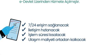 Hatay ilinde yaşayan vatandaşlar için yeni bir e-Devlet hizmeti devreye