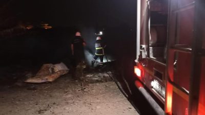 Hatay’ın Arsuz ilçesi, Arpaçiftlik Mahallesi’nde bulunan çöplük alanda dün akşam