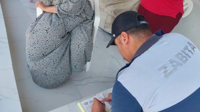 Hatay’ın Samandağ ilçesinde, belediye zabıta ekipleri güvenlik önlemleri kapsamında atıl