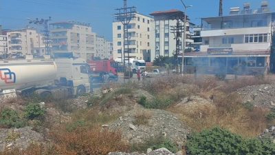 Hatay’ın üç ilçesinde otluk alanlarda çıkan yangınlar, itfaiye ekiplerinin hızlı