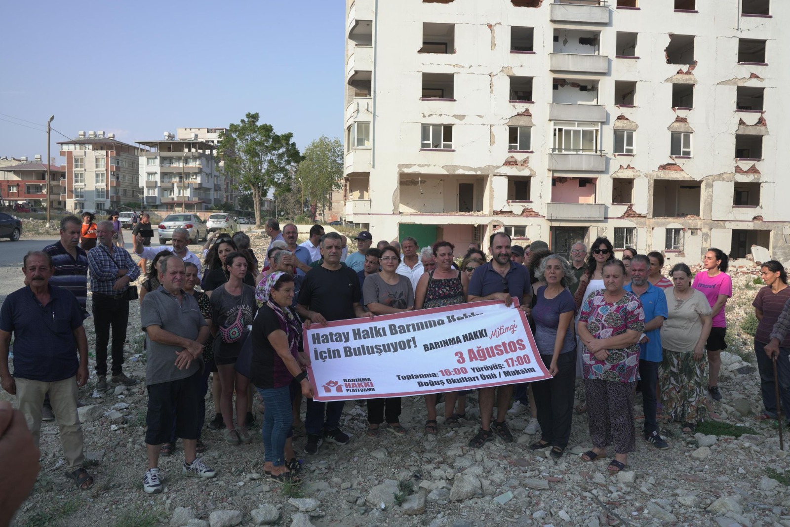 Hatay’da Barınma Hakkı Mitingi 3 Ağustos’ta