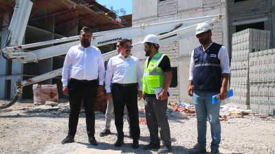 Hatay’ın merkez Antakya ilçesi Güzelburç Mahallesi’nde, 6 Şubat 2023’teki depremlerden