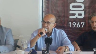 Hatayspor Kulübü Başkanı Levent Mıstıkoğlu ve yönetim kurulu üyeleri, bugün