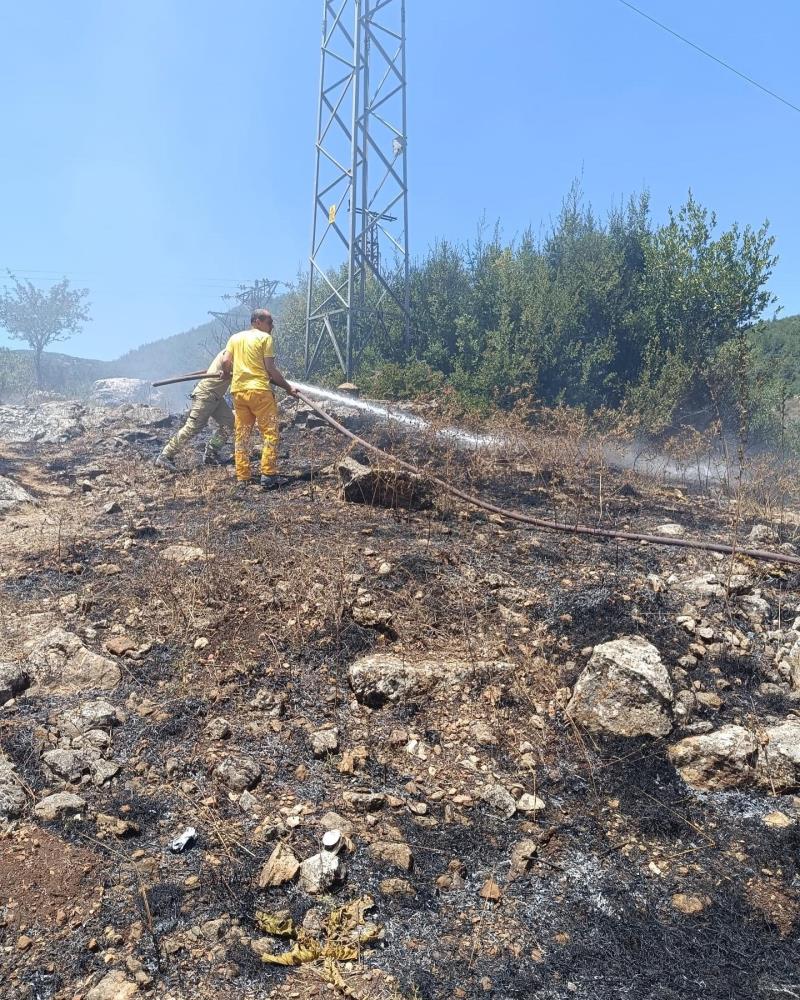 Orman yangını hızla söndürüldü