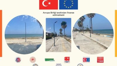 Arsuz’un Karaağaç Mahallesi’ndeki sahil yürüyüş yolu ve park alanına, Avrupa