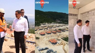 Hatay Valisi Mustafa Masatlı, Samandağ ilçesinde yapımı devam eden köy
