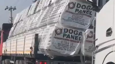 Hatay’ın Dörtyol ilçesinde tehlikeli yük taşıyan bir tıra 1.440 TL