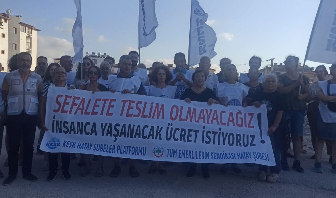   SES Hatay Şube Eş Başkanı Nilgün Aşkar, kamu emekçileri