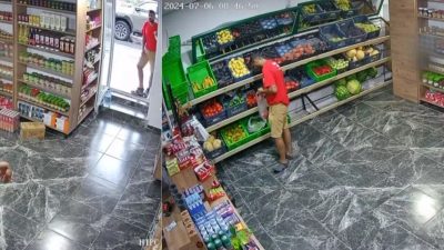 &nbsp; Hatay’da bir inşaat işçisinin çamurlu ayakkabısını çıkararak markete giriş