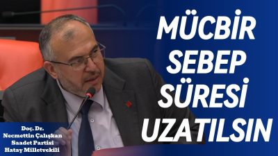 Saadet Partisi Hatay Milletvekili Doç. Dr. Necmettin Çalışkan, Türkiye Büyük