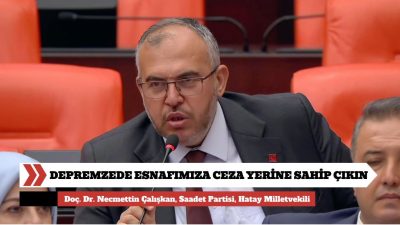 Türkiye Büyük Millet Meclisi’nde Saadet Partisi Hatay Milletvekili Doç. Dr.