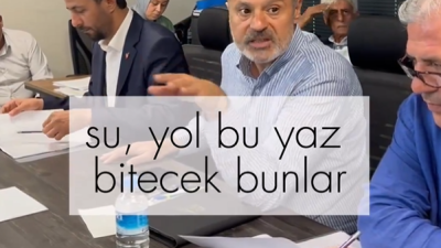 Hatay Büyükşehir Belediye Başkanı Mehmet Öntürk, asfalt ve su ile