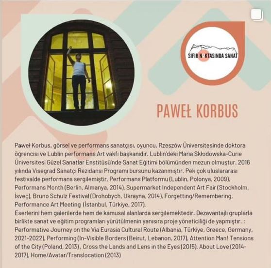 Pawel Korbus ile Performans Atölyesi