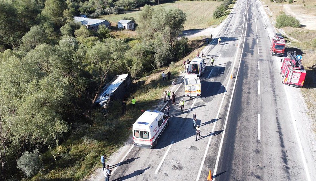 Erzincan’ın Refahiye ilçesinde yolcu