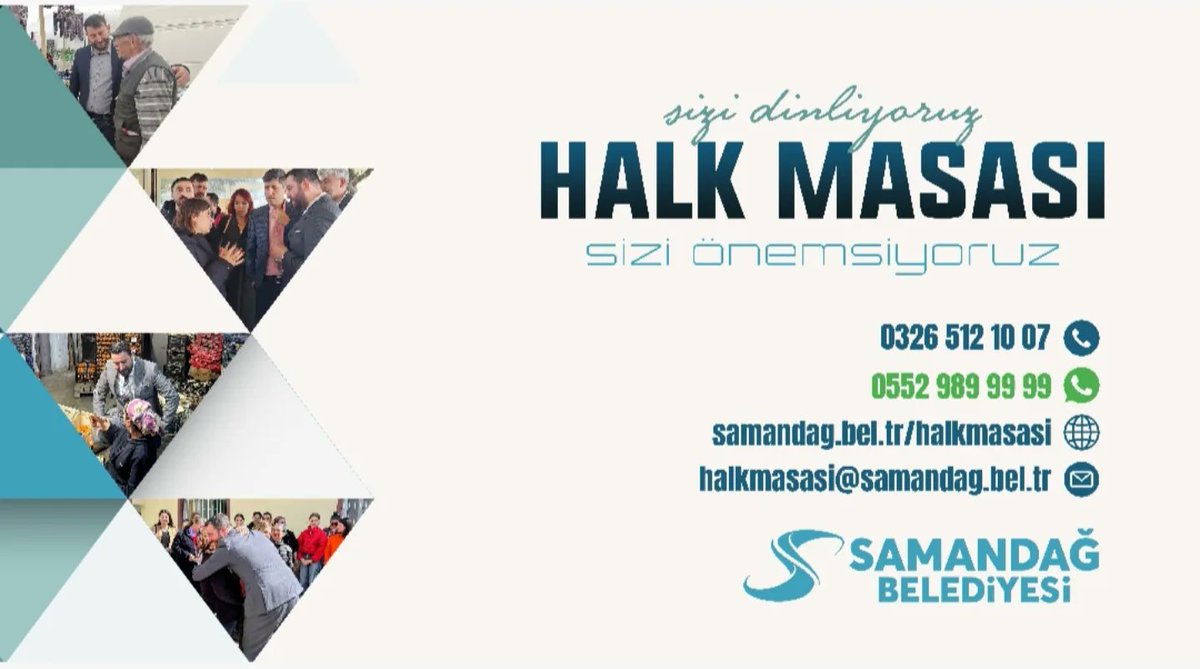 Samandağ Belediyesi halk masası kurdu